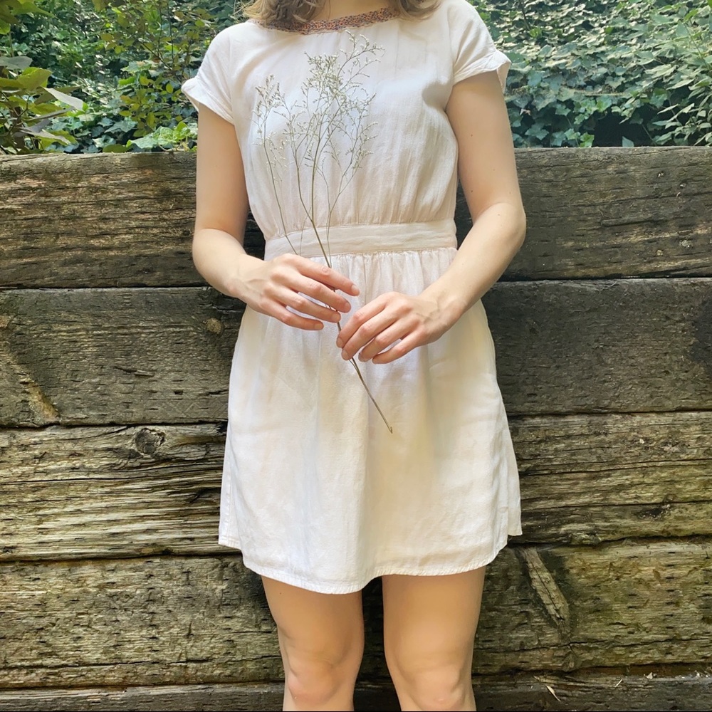 Mango White Minidress